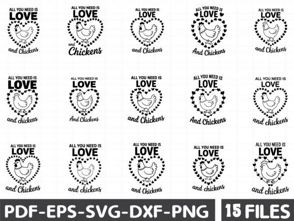 All You Need is Love and Chickens Graphics