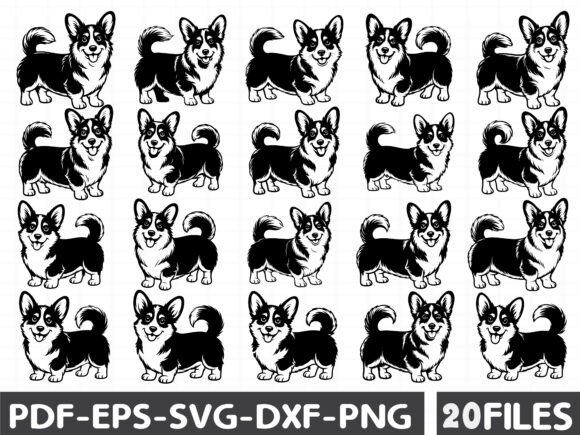 Baby Corgi SVG Bundle Graphics for Branding