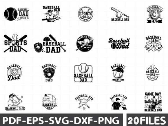 Baseball Dad Vintage Graphics