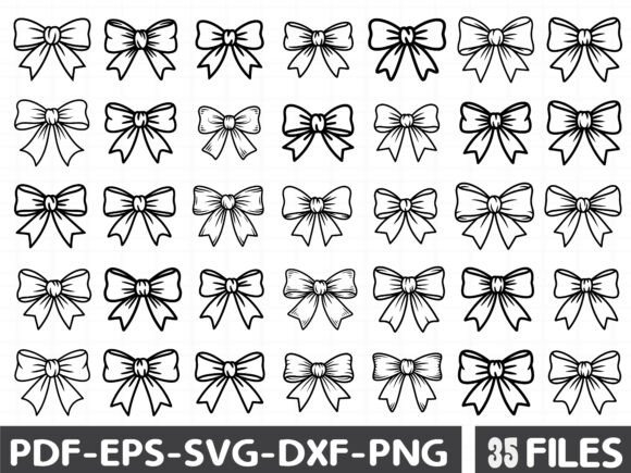 Cute Bow Bundle Graphics for Creative Projects