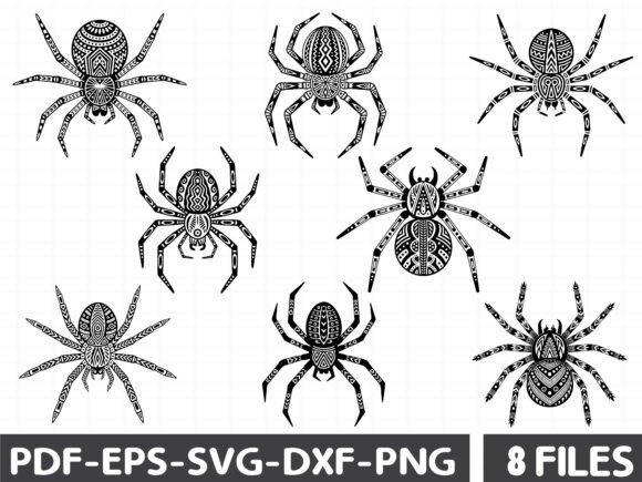 Floral Tarantula Graphics for Digital Sellers