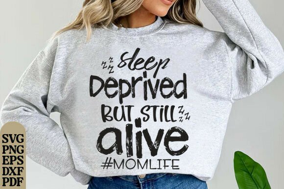 Funny Mom Shirt SVG & Tote Bag Graphics for T-Shirt Designs