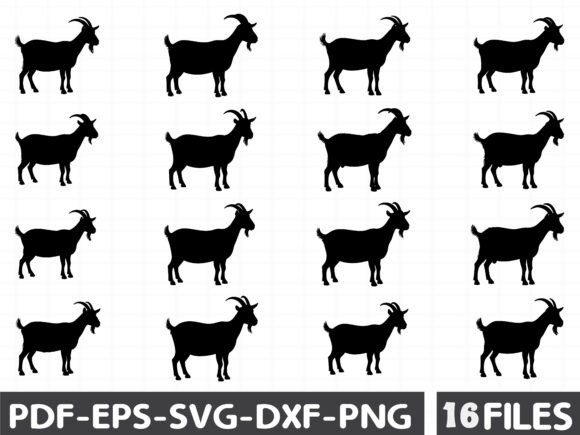 Goat Clipart Black and White for Local Branding