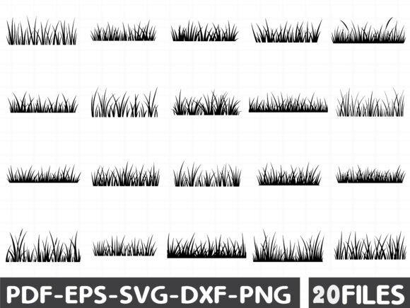 Grass SVG Bundle: Grass Silhouettes