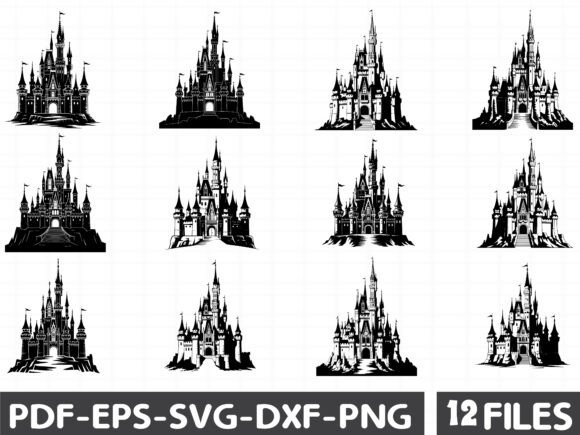 Medieval Castle Graphics for Branding and Marketing