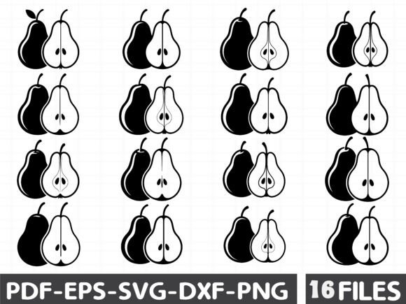 Pear Fruit Bundle Graphics for Editorial and Web Use