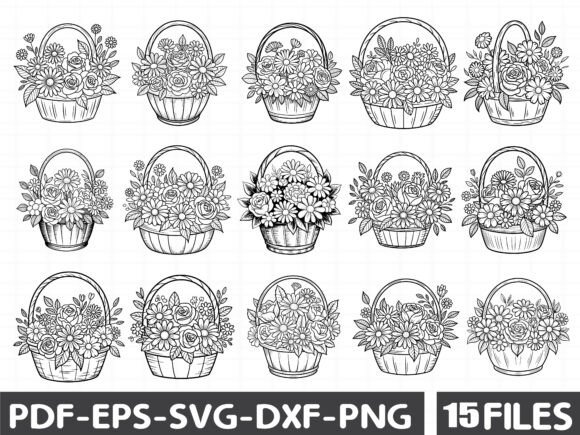 Spring Floral Bouquet Graphics for Local Business Branding
