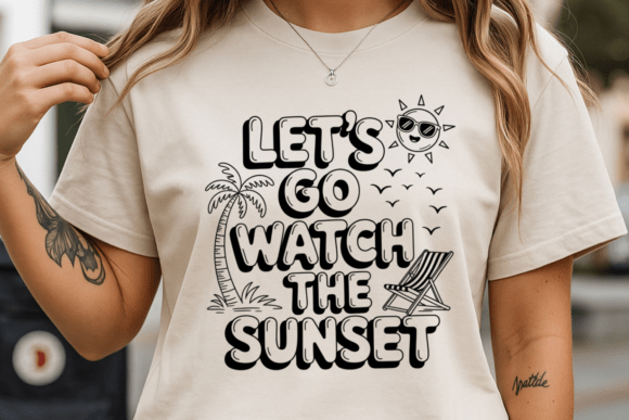 Sunset Quote Graphics for T-Shirt Designs