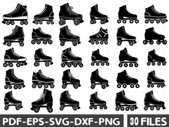 Vintage Roller Skate Graphics for Crafters