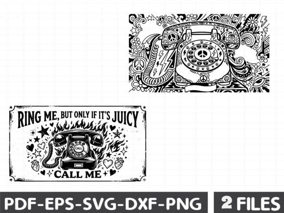 Vintage Sassy Phone Art Graphics