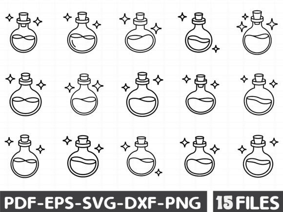 Witches Bottle SVG: A Graphic Asset for Magical Crafting