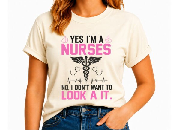 Yes I’m a Nurse SVG: A Bold Graphic for T-Shirt Designs
